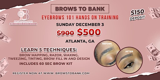 Master the Art of Eyebrows: Joi Mebane's EYEBROWS 101 Class in ATL on December 3